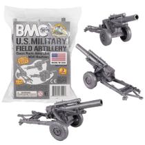 Soldadinhos de Plástico BMC Toys Obuseiro 3 peças PrataCinza 18 cm Soldadinhos de Plástico BMC Toys Obuseiro 3 peças PrataCinza 18 cm