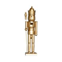 Soldado Nutcracker Rei Dourado 25/38CM Decoração De Natal Estilo Europeu Figurinha Para Casa E