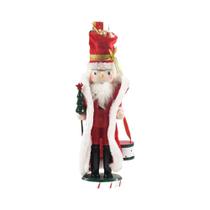 Soldado Quebra-Nozes De Natal De 35CM Com Capa, Chapéu De Presente, Chapéu De Papai Noel, Boneco De Soldado Quebra-Nozes De Natal De 35CM Com Capa, Chapéu De Presente, Chapéu De Papai Noel, Boneco De
