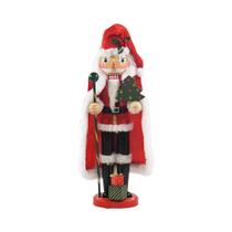 Soldado Quebra-Nozes De Natal De 35CM Com Capa, Chapéu De Presente, Chapéu De Papai Noel, Boneco De Soldado Quebra-Nozes De Natal De 35CM Com Capa, Chapéu De Presente, Chapéu De Papai Noel, Boneco De