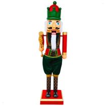 Soldado Quebra Nozes Natal Musical com Movimento e Luz 110x35x22cm Bivolt Soldado Quebra Nozes Natal Musical com Movimento e Luz 110x35x22cm Bivolt