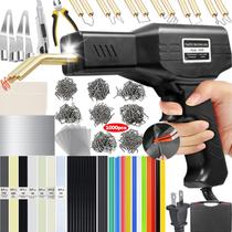 Soldador de plástico VCTSELITY atualizado 220W 2 em 1 com kit de acessórios