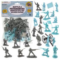 Soldados de Plástico BMC - Guerra Civil Americana - Batalha de Petersburg (32 Unidades)