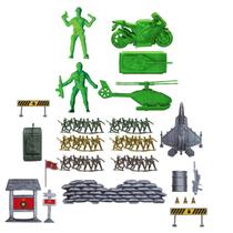 Soldados Militar Kit Com Veiculos Tanque de Guerra Pica Pau