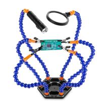 Soldando Third Hand Vise Helping Hand Chanseon com LED Soldando Third Hand Vise Helping Hand Chanseon com LED
