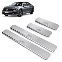 Soleira Aço Inox 4 Portas Gravada Laser Jetta 2013 Soleira Aço Inox 4 Portas Gravada Laser Jetta 2013