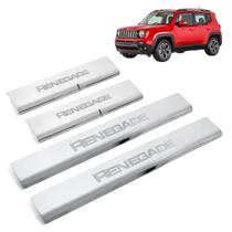 Soleira Aço Inox 4Porta Gravada Laser Renegade 2016 Soleira Aço Inox 4Porta Gravada Laser Renegade 2016