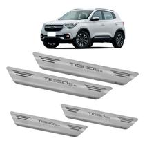 Soleira Aço Inox Escovado Porta Mult Tiggo 5X 18/20