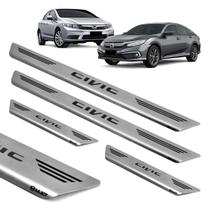 Soleira Aço Inox Escovado Porta Original Mult Civic 2015