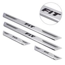 Soleira Aço Inox Escovado Porta Original Mult Honda Fit 1521