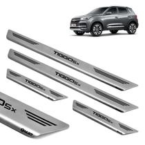 Soleira Aço Inox Escovado Porta Original Mult Tiggo 5X 2019 Soleira Aço Inox Escovado Porta Original Mult Tiggo 5X 2019