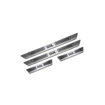 Soleira Aço Inox Gol 4 Portas Bola G3 G4 G5 Kit Pisante Nome Soleira Aço Inox Gol 4 Portas Bola G3 G4 G5 Kit Pisante Nome