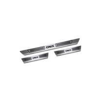 Soleira Aço Inox Onix Todos Kit Pisante Com Nome Soleira Aço Inox Onix Todos Kit Pisante Com Nome