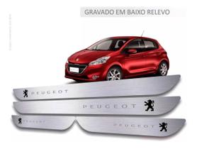 Soleira Aço Inox Premium Peugeot 206 207 208 307 - Metal Racing