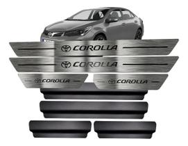 Soleira Aço Inox Premium Toyota Corolla 2013 A 2019