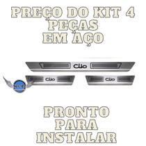 Soleira Aço Inox Renault Clio 4 Portas Kit Pisante Com Nome Soleira Aço Inox Renault Clio 4 Portas Kit Pisante Com Nome