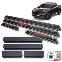 Soleira Alto Relevo Em Aço Inox Fiat Toro Volcano 2022/...