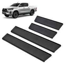 Soleira Aluminio Preta Original Brasikar Hilux Dupla 2016