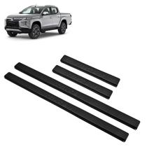 Soleira Aluminio Preta Original Brasikar L200 Triton 2023