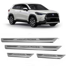 Soleira Corolla Cross Premium Aço Inox Gravação Laser Mult
