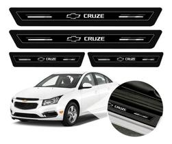 Soleira Cruze 2012 Até 2021 8 Peças Platinum Resinada Preta Soleira Cruze 2012 Até 2021 8 Peças Platinum Resinada Preta