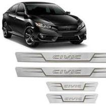 Soleira Curva Em Aço Inox Honda Civic 2018-