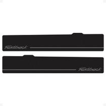 Soleira Da Porta Compatível Fiat Fastback Preto Lixa - Par