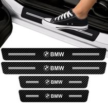Soleira Da Porta Compatível Linha Bmw Fibra De Carbono