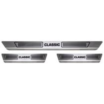 Soleira De Aço Inox Chevrolet Corsa Classic Todos 4 Portas
