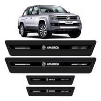 Soleira de Porta Amarok Preto Platinum 8 Peças