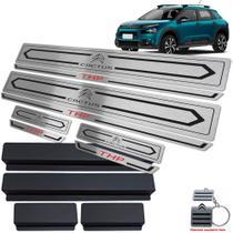 Soleira De Porta Citroen C4 Cactus Thp Preto Baixo Relevo