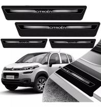 Soleira De Porta Citroen Preto Platinum 8 Peças