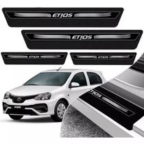 Soleira de Porta Etios Preto Platinum 8 Peças