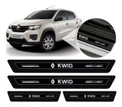 Soleira de Porta kwid Preto Platinum 8 Peças