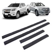 Soleira De Porta Plástico Injetado Preto S10 Dupla 12-22