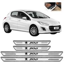 Soleira de Porta Platinum PEUGEOT 308 2012 a 2019 Prata Soleira de Porta Platinum PEUGEOT 308 2012 a 2019 Prata