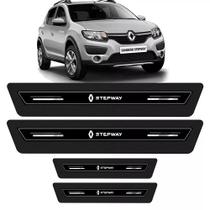 Soleira de Porta Sandero Stepway Preto Platinum 8 Peças