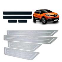 Soleira de Porta Vinil Renault Captur 2018 a 2020 Aço Inox