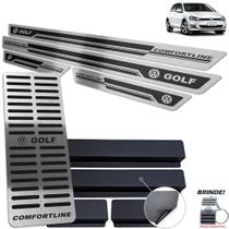 Soleira + Descanso Golf Comfortline Preto Alto Relevo