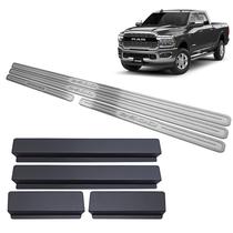 Soleira Dodge Ram 2500 2021 Prata Alto Relevo