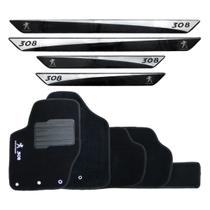 Soleira e Tapete Peugeot 308 2011 2012 2014 2015 2016 2018