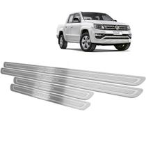 Soleira Em Aço Inox Amarok 2011 a 2019 Prata Baixo Relevo