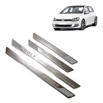Soleira Em Aço Inox Brilhante Para Golf Mk7 Kit 4 Portas Soleira Em Aço Inox Brilhante Para Golf Mk7 Kit 4 Portas