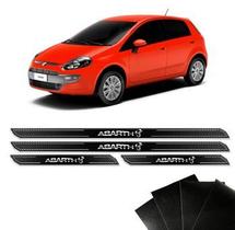 Soleira Fiat Punto Abarth 2007/2017 Com Black Over Resinada
