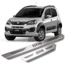 Soleira Fiat Uno 2012 a 2022 Aço Inox Escovado