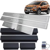 Soleira Ford Ecosport Storm 2018 A 2020 Prata Baixo Relevo