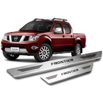 Soleira Frontier 2012 a 2022 Cab Dupla Aço Inox Escovado Soleira Frontier 2012 a 2022 Cab Dupla Aço Inox Escovado