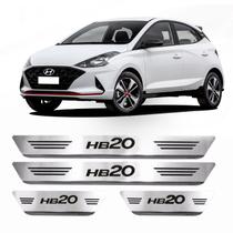 Soleira HB20 Premium Aço Inox Gravação Laser Mult