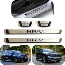 Soleira Hr-v Porta kit Premium Hrv Protetor Alumínio Aço Honda Jogo Proteção Carro Pé Anti Risco New
