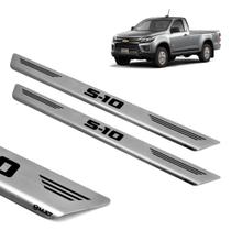 Soleira Inox Escovado 2 Porta Original Mult S10 2012-2023